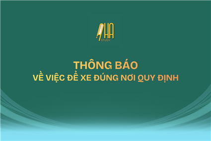 Về việc để xe đúng nơi quy định