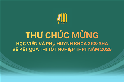 THƯ CHÚC MỪNG