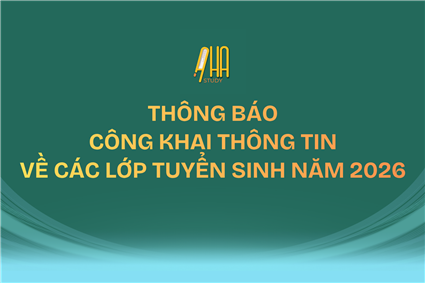 Công khai thông tin về tuyển sinh các lớp học thêm năm 2026